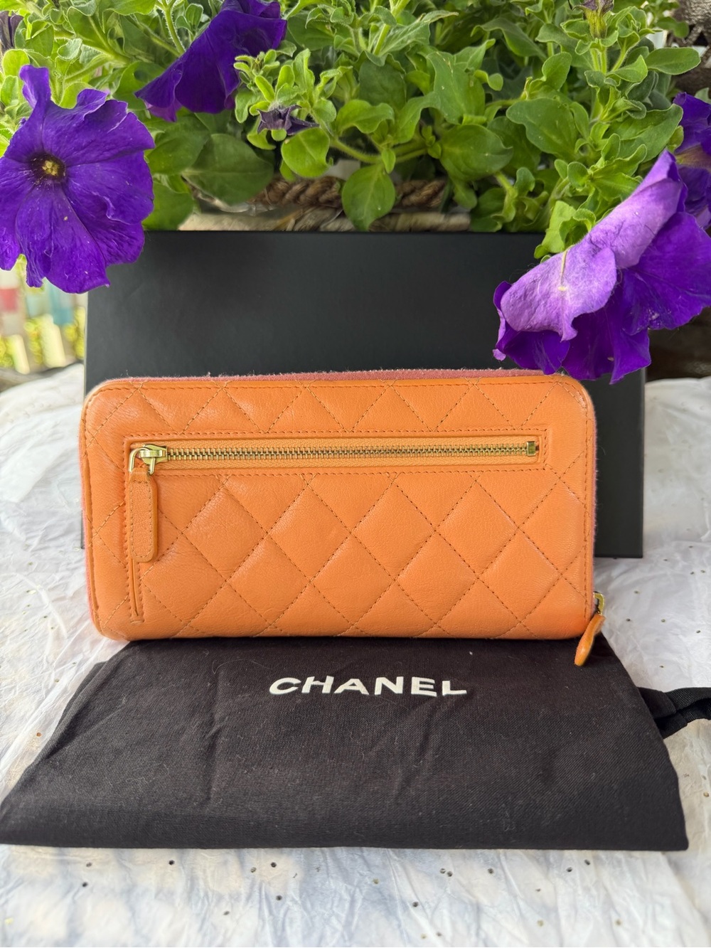 CHANEL Quilted LAMBSKIN TRICOLOR WITH DUSTBAG BOX COA CARD - Picture 3 of 12